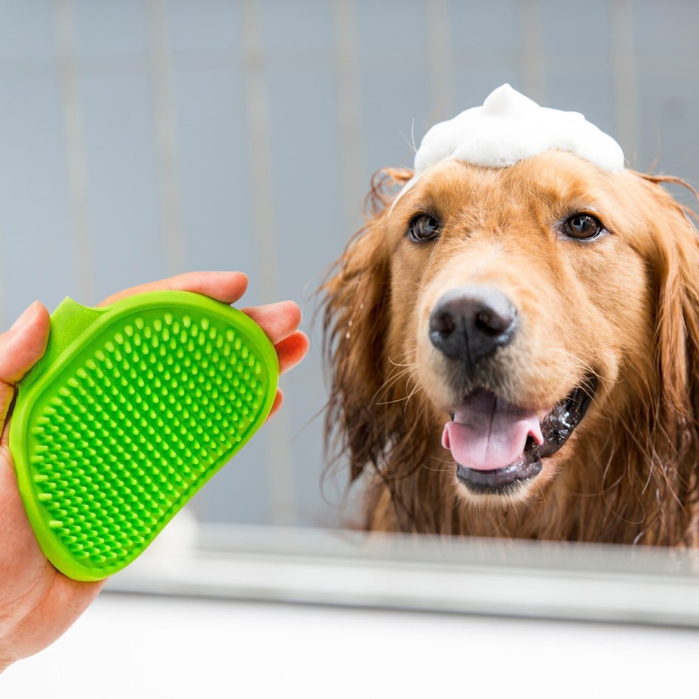 Puppies Bath Gloves (Green)