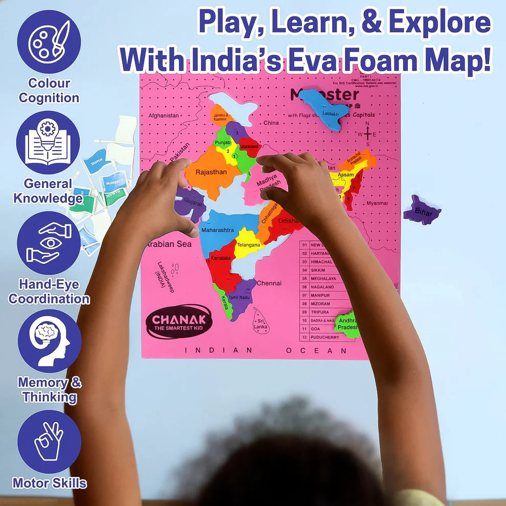 Interactive map puzzle play