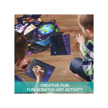 Scratch Art A-Z Space Adventure