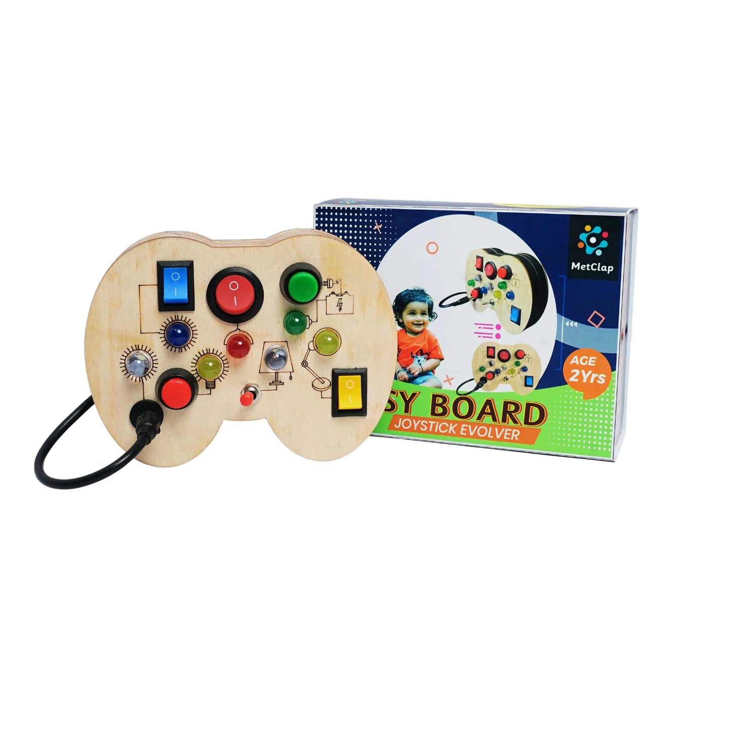 Interactive Joystick Busy Board for Toddlers