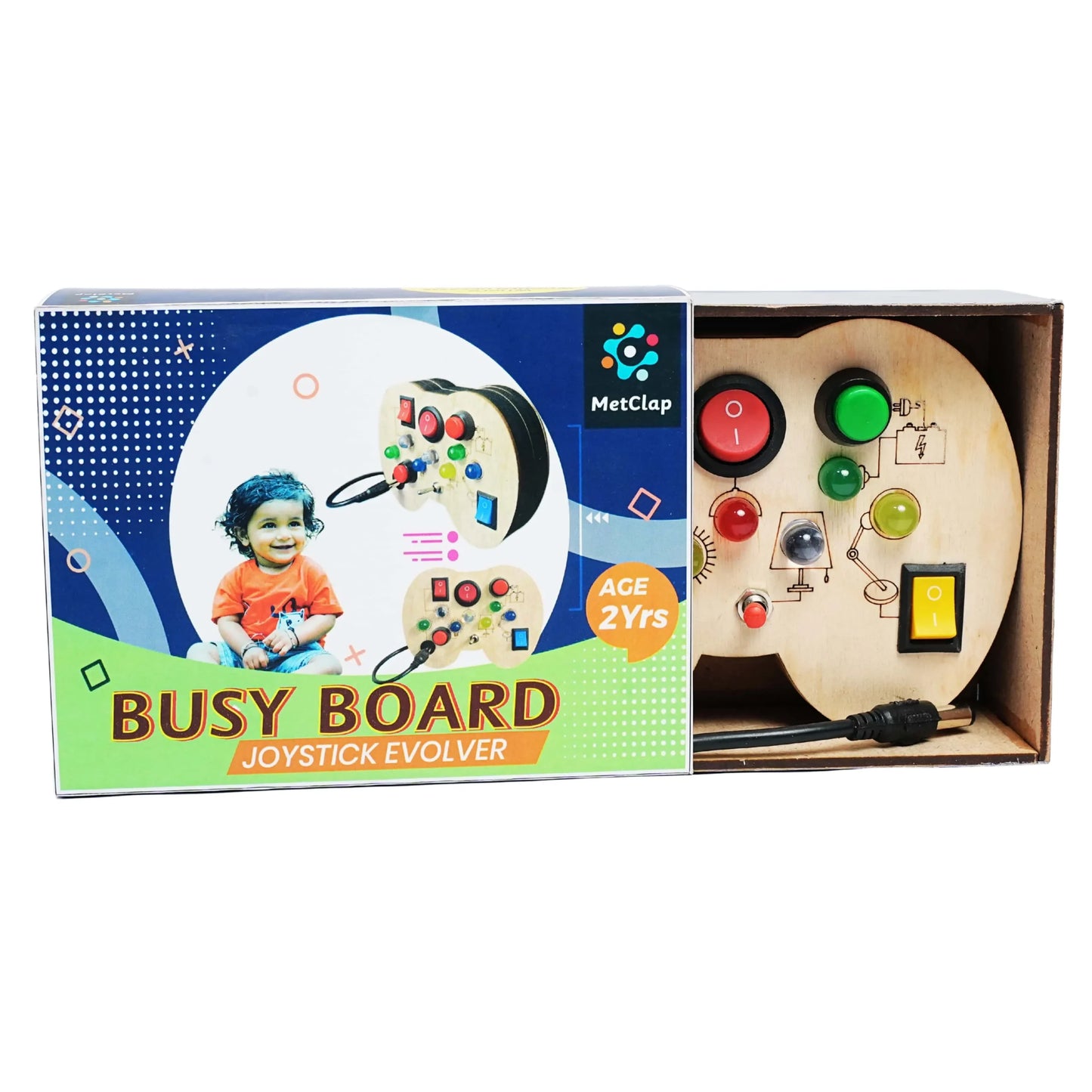 Interactive Joystick Busy Board for Toddlers