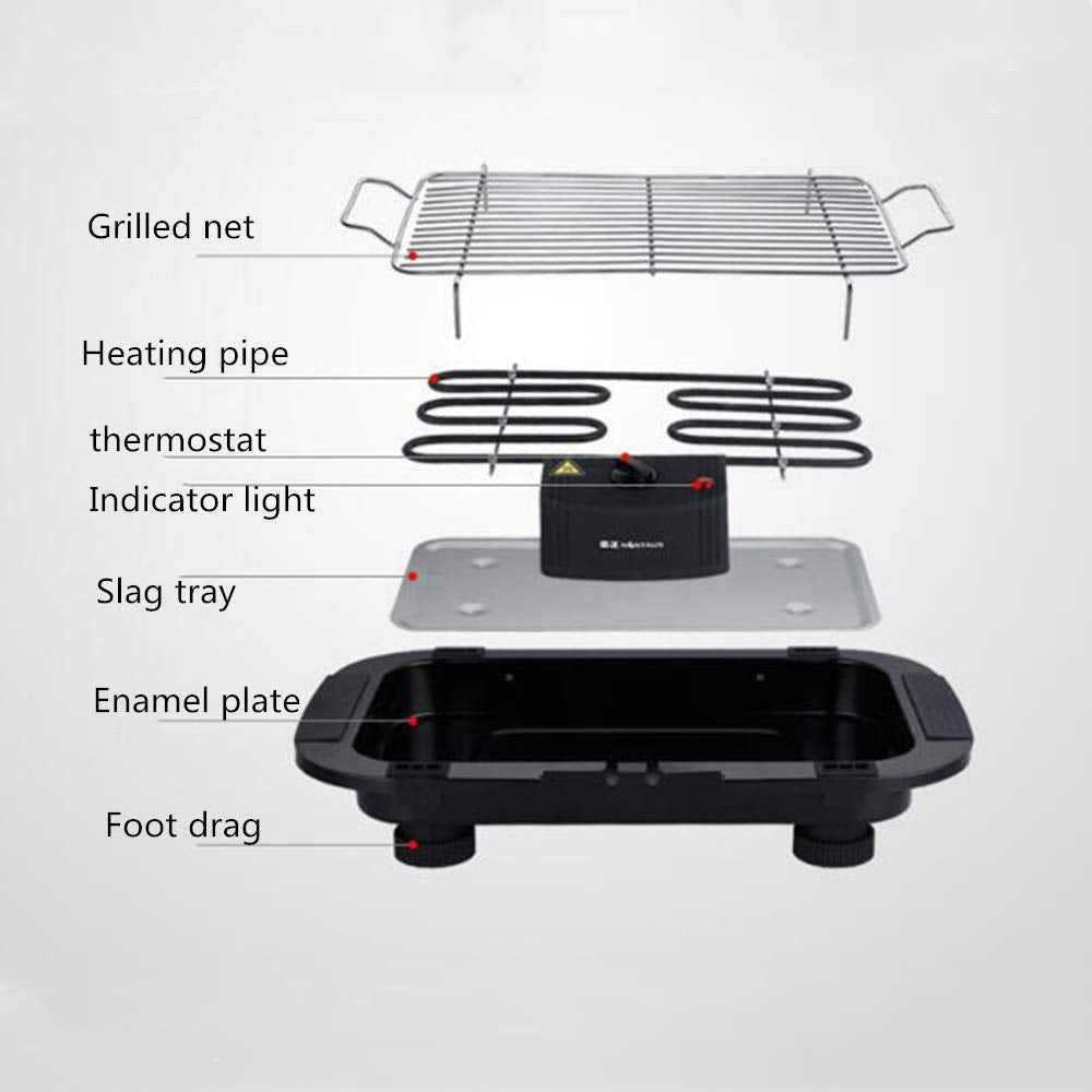 Electric Barbecue Grill 2000W Indoor/outdoor