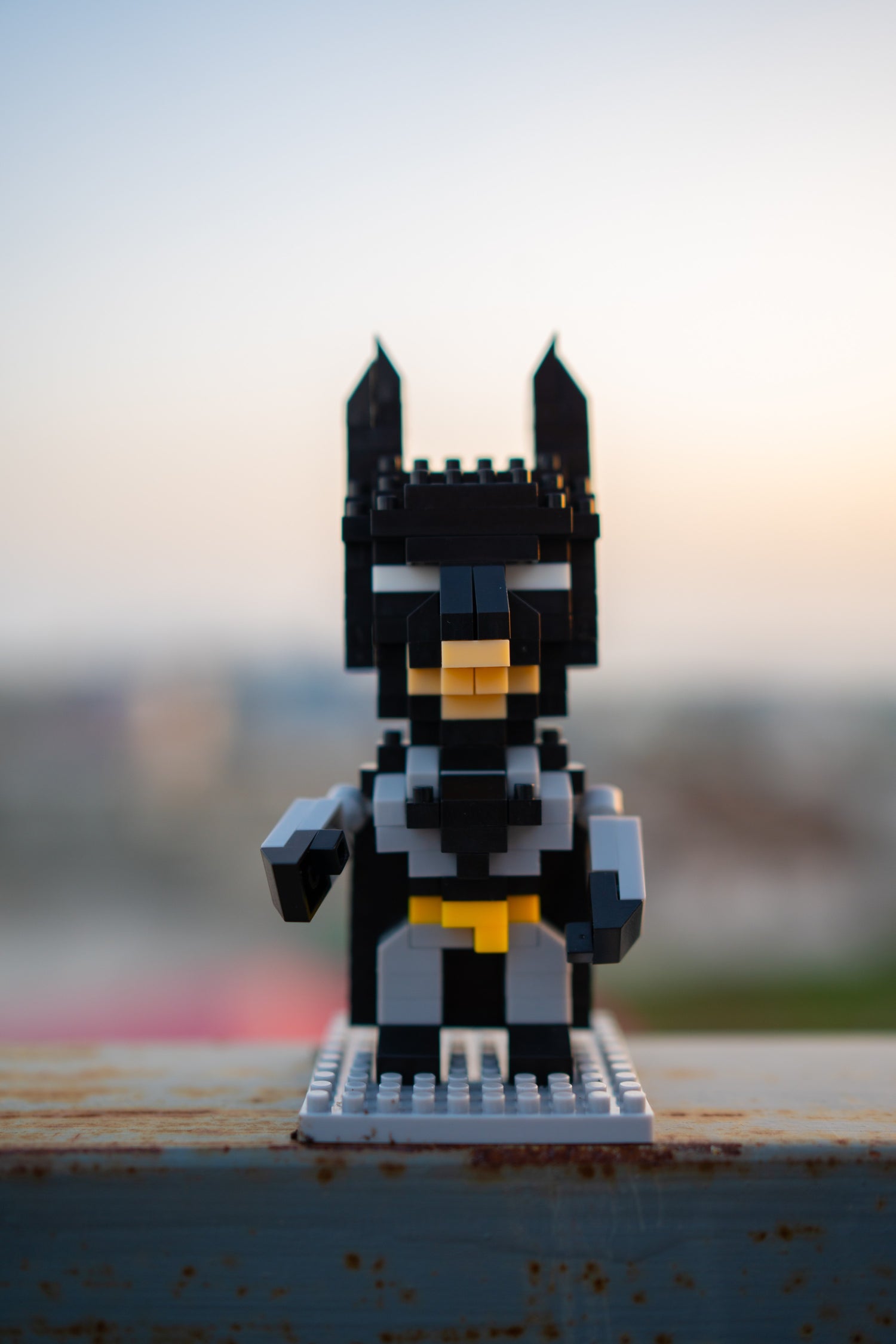 Batman-style block figure