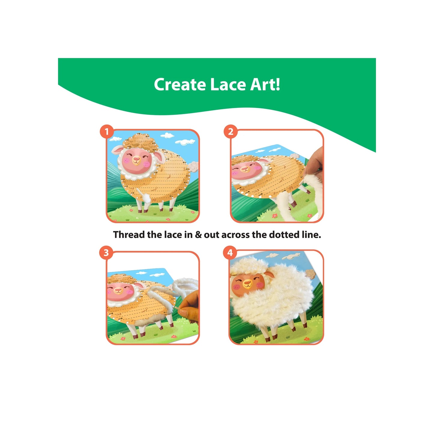 Lace Art – Furry Animals
