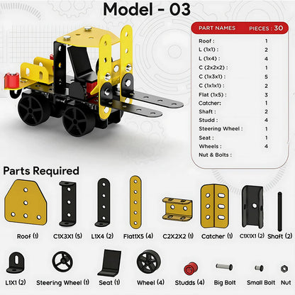 5-in-1 mechanical construction Kit (DIY)