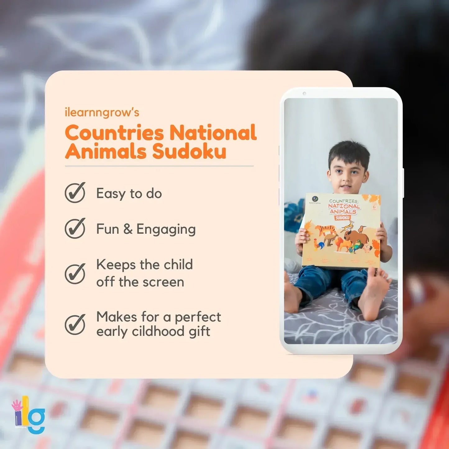 Countries National Animal Sudoku – Educational Wooden Puzzle Game